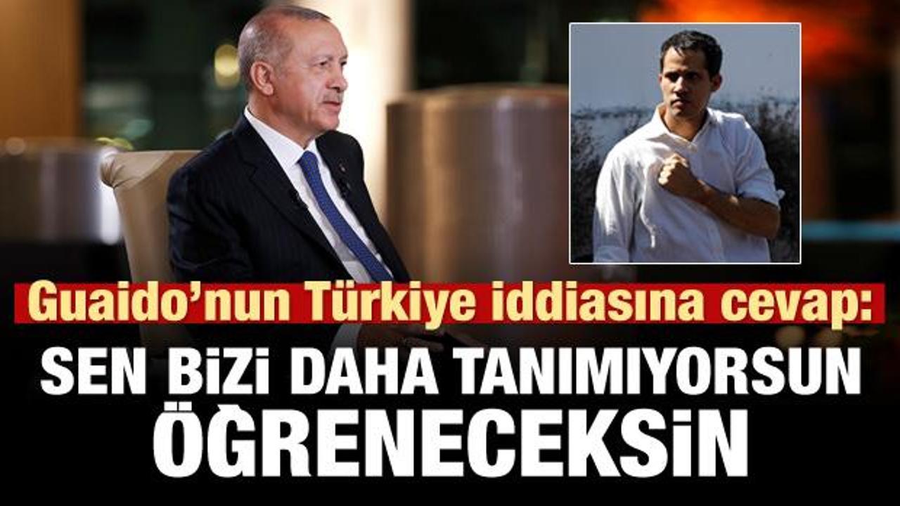 Guaido'nun Türkiye iddiasına Erdoğan'dan cevap