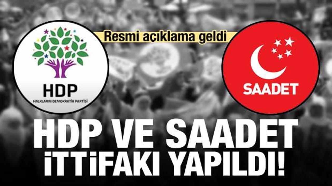 HDP ve SP ittifakı yapıldı! Resmi açıklama geldi