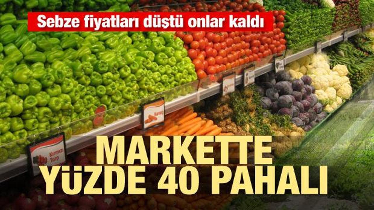 Sebze fiyatları düştü onlar kaldı! Markette yüzde 40 pahalı
