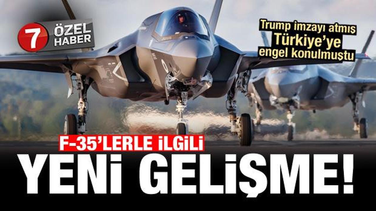 Trump'ın Türkiye'yi kızdıran kararı sonrası F-35'lerde yeni gelişme!