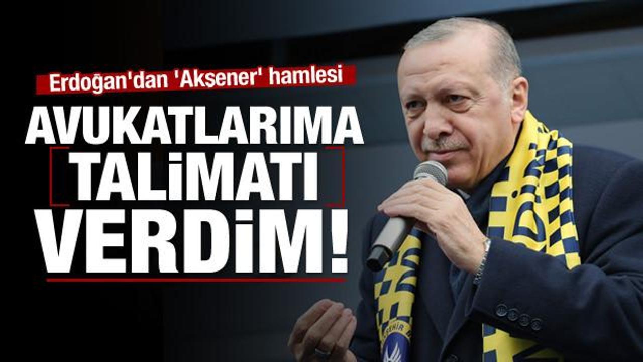 Cumhurbaşkanı Erdoğan'dan 'Akşener' hamlesi