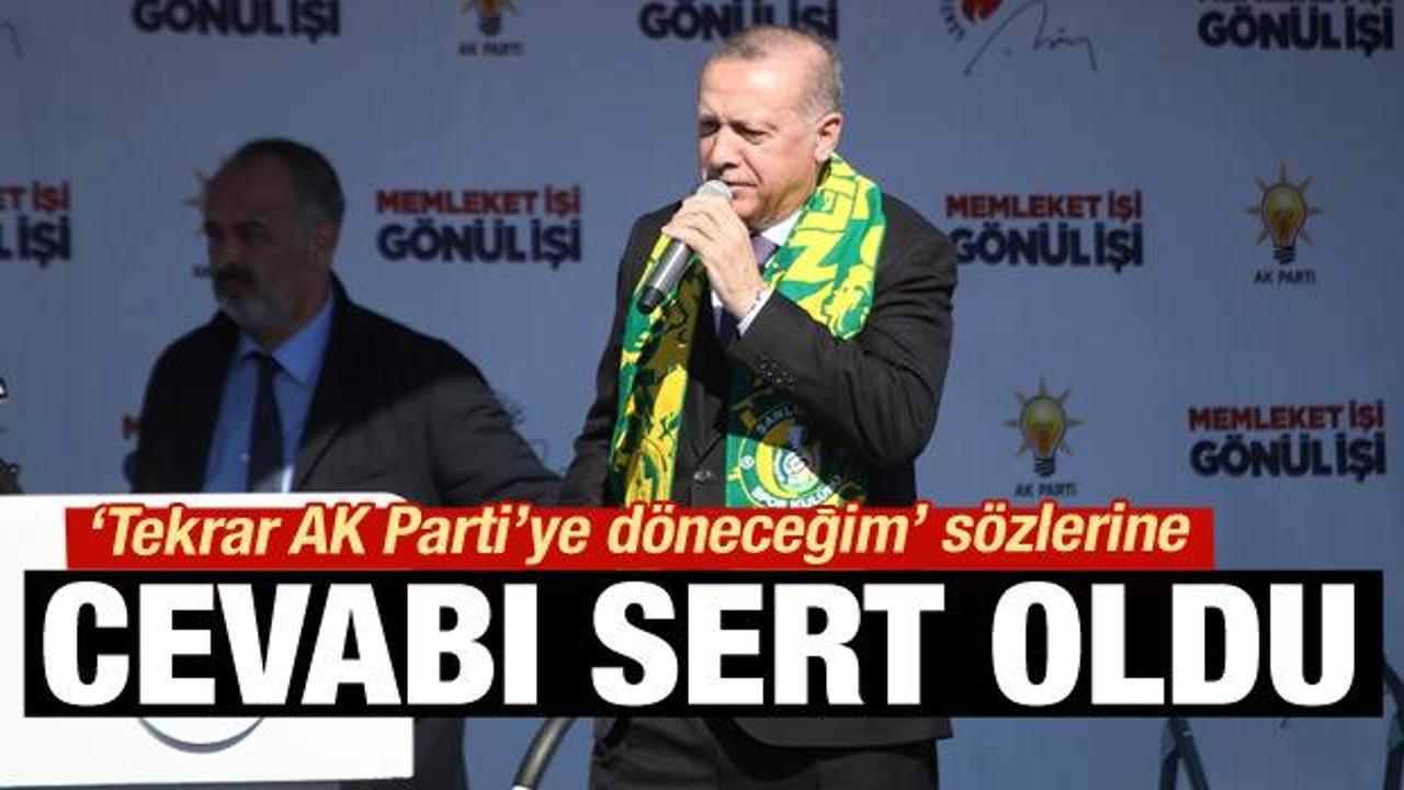 Cumhurbaşkanı Erdoğan'dan net mesaj