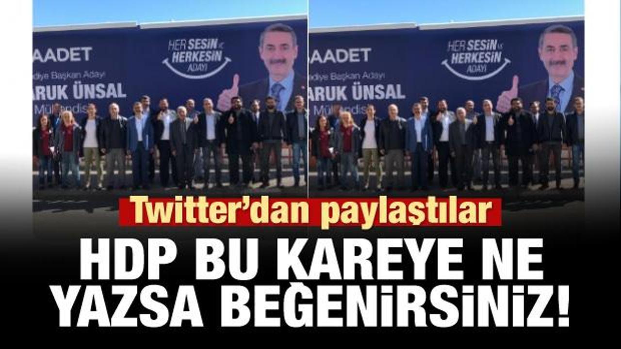 HDP her şeyi açık etti! Twitter'dan 'Saadet' paylaşımı!