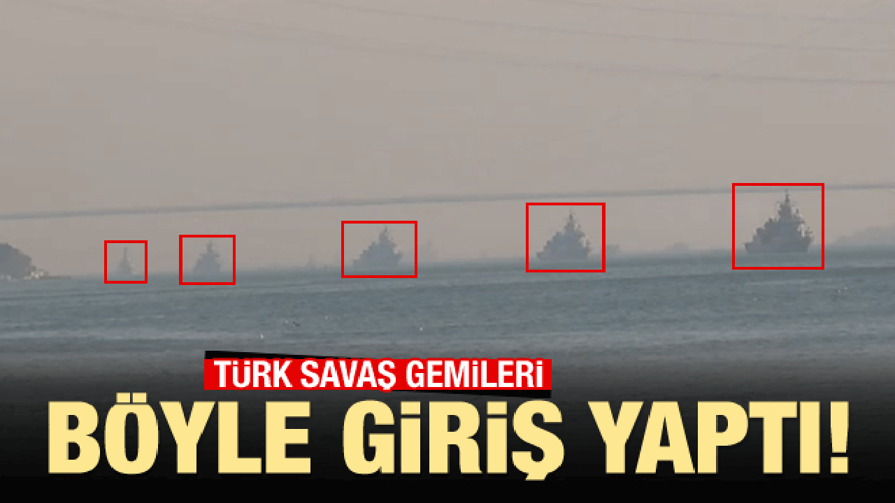 İstanbul Boğazı'nda ilgin&ccedil; g&ouml;r&uuml;nt&uuml;!