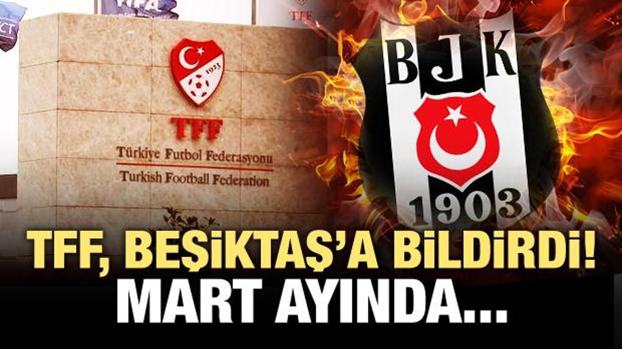 TFF Beşiktaş'a bildirdi! Şenol Güneş Mart ayında...