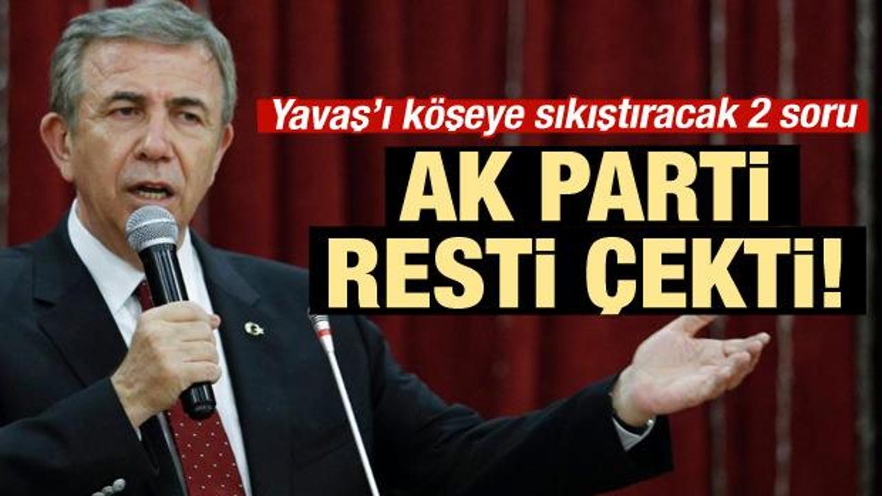 AK Parti'den 'Mansur Yavaş' açıklaması 