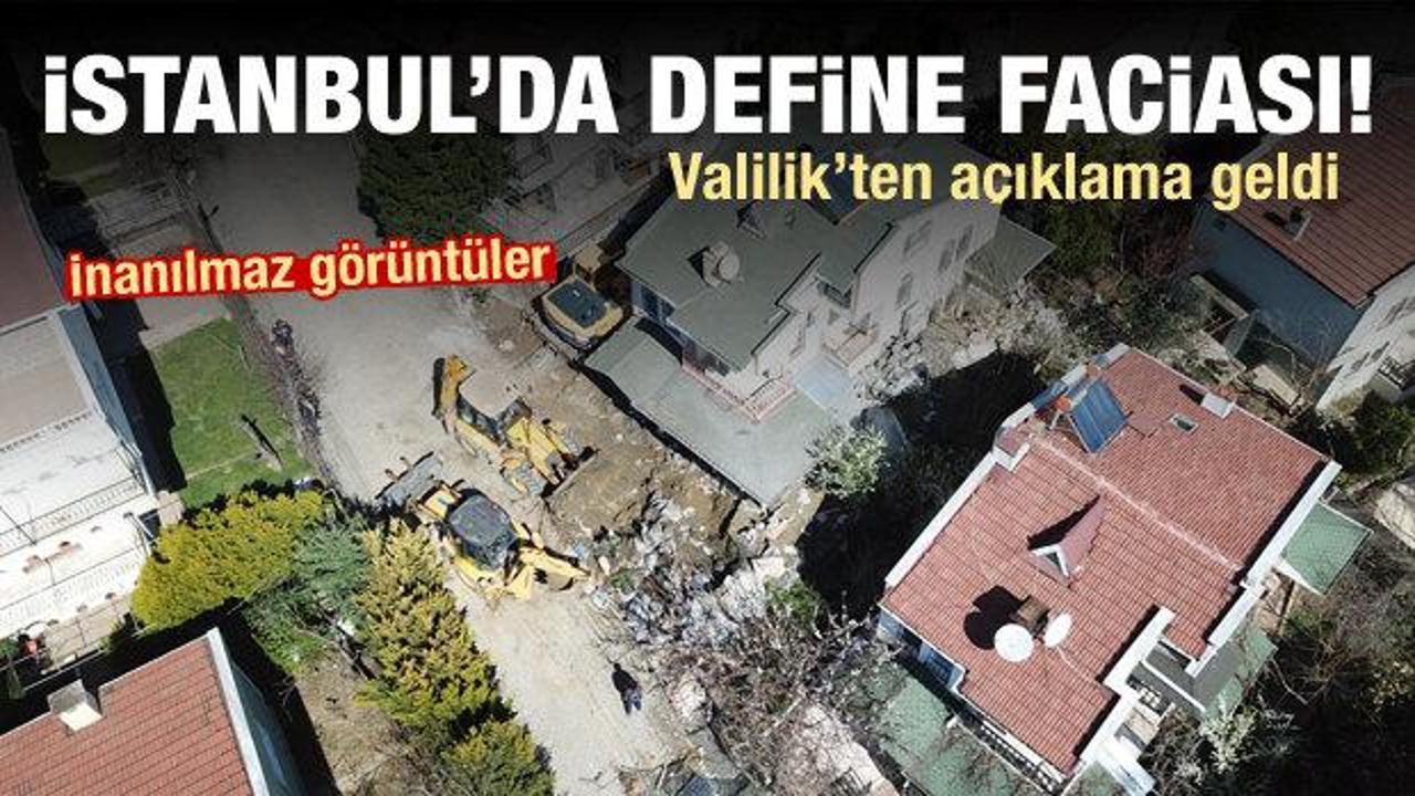 İstanbul'da define faciası! İnanılmaz görüntüler