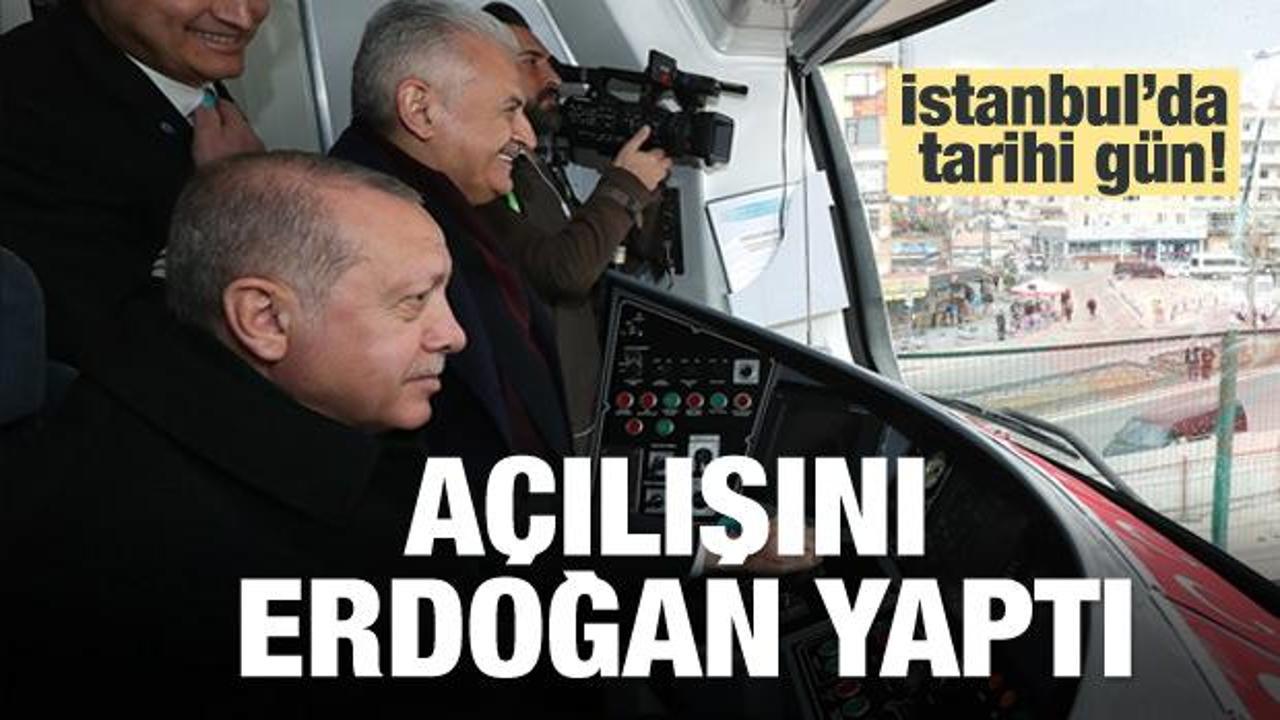 İstanbul'da tarihi gün! Erdoğan açılışını yaptı