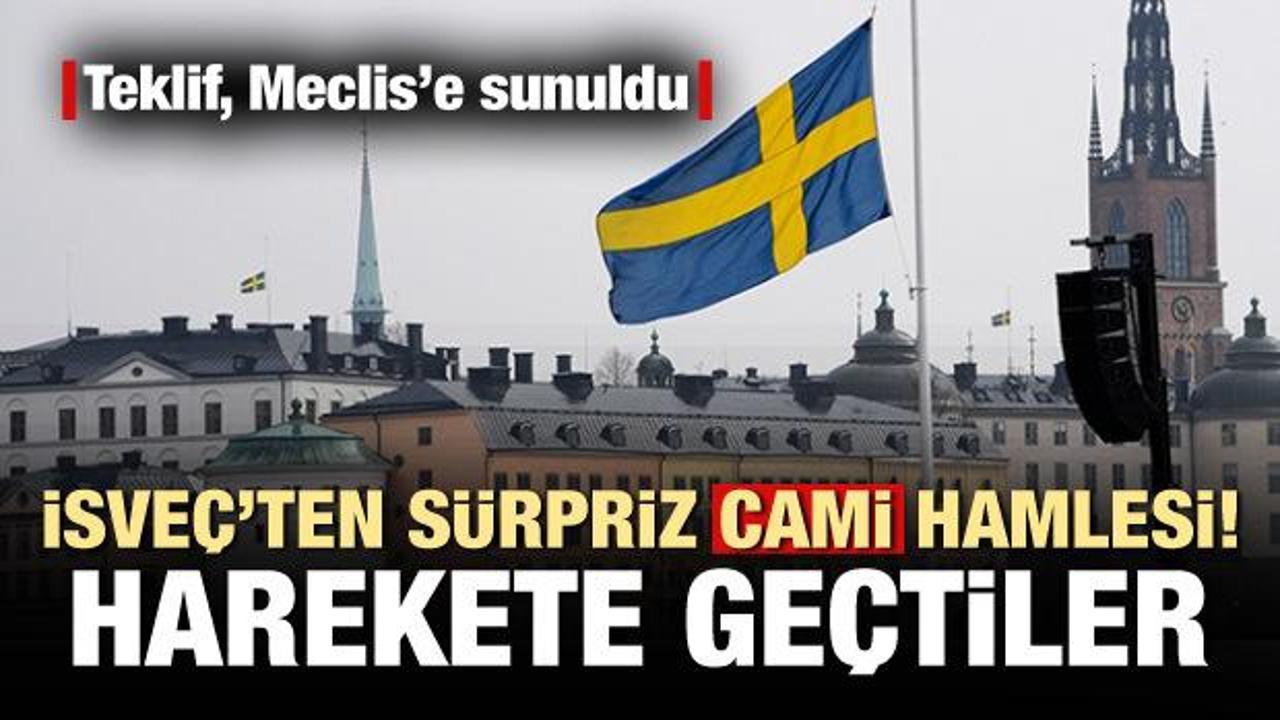 İsveç'ten sürpriz cami hamlesi! Harekete geçtiler