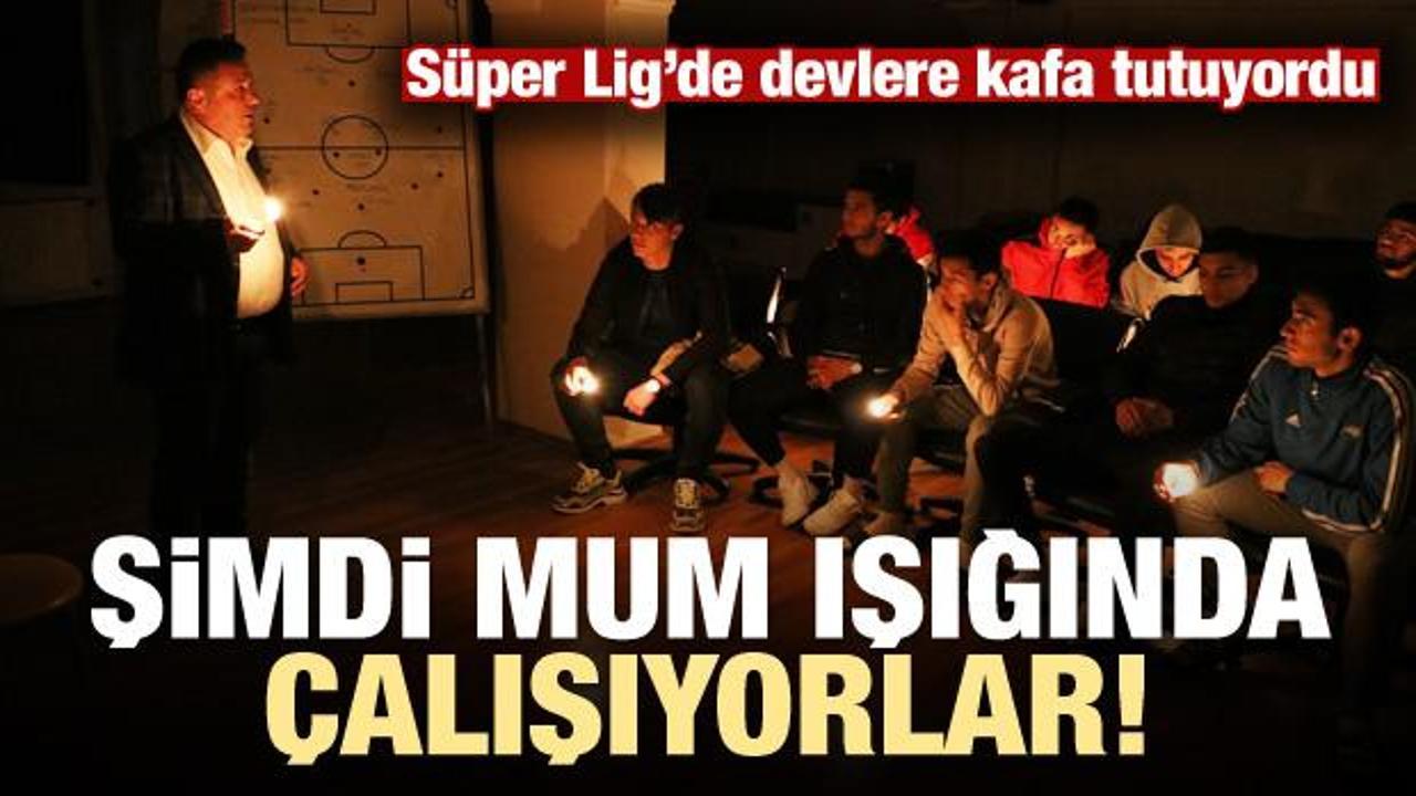 Süper Lig'in efsane kulübü mum ışığında kaldı!