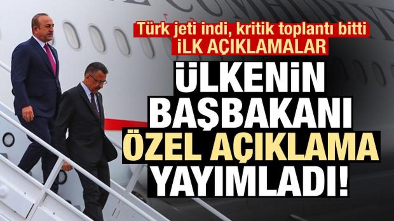 Türk heyetinin jeti indi, ülkenin Başbakanı özel açıklama yayımladı!