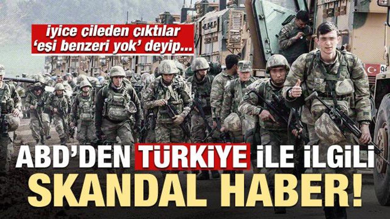 ABD'den Türkiye ile ilgili skandal haber!