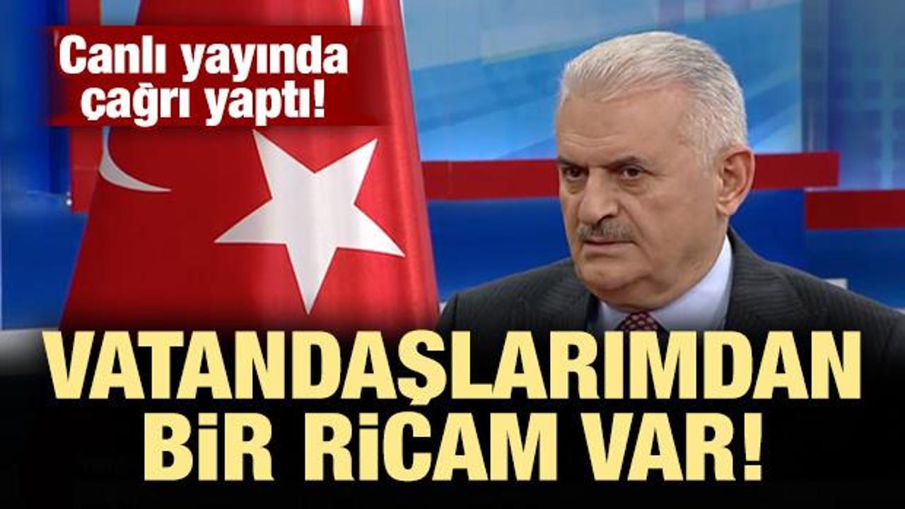 Binali Yıldırım'dan canlı yayında &ouml;nemli a&ccedil;ıklamalar