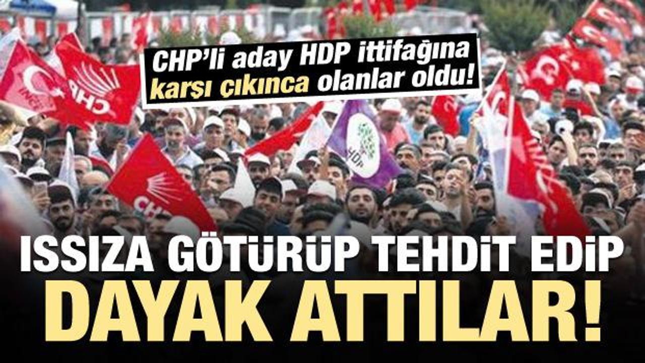 CHP adayına CHP'lilerden HDP'yi eleştirdiği için dayak