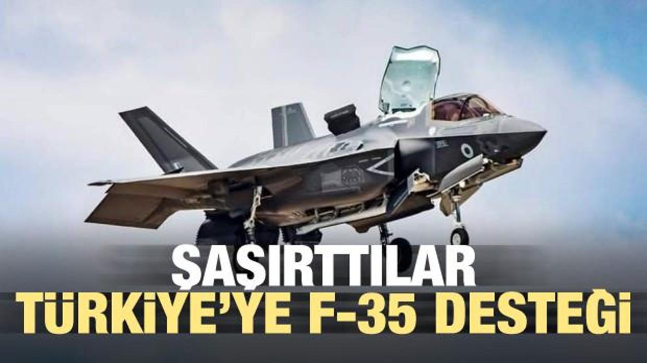 Şaşırttılar! Türkiye'ye F-35 desteği geldi