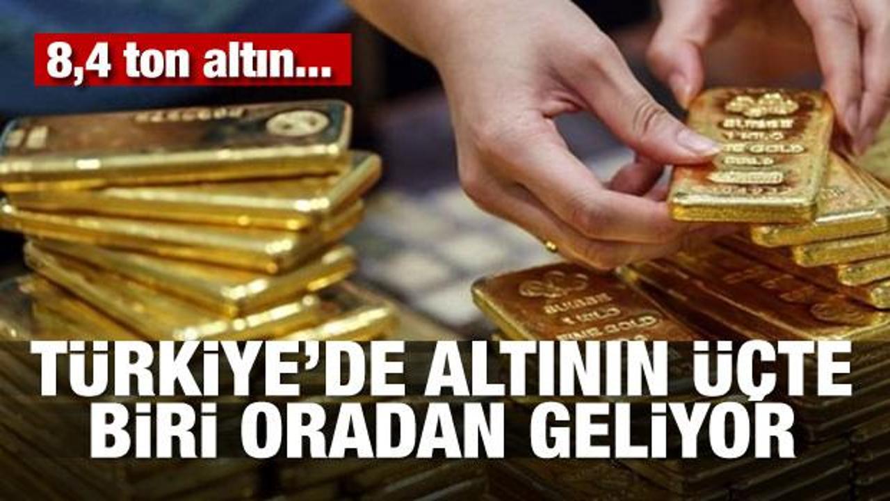 Türkiye’de altının üçte biri oradan geliyor! 8,4 ton altın