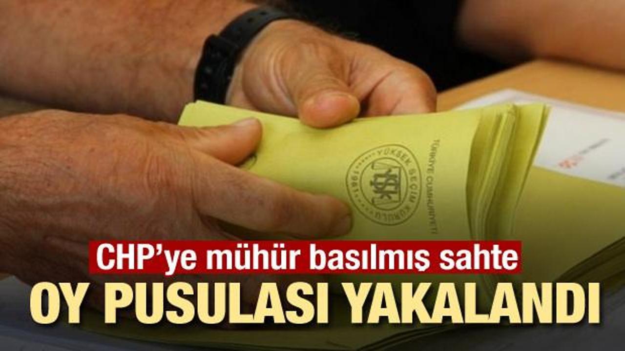 CHP’ye mühür basılmış sahte oy pusulası ele geçirildi