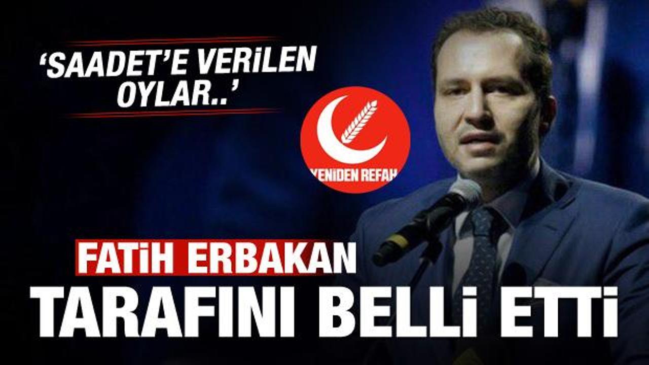 Fatih Erbakan 31 Mart için tarafını belli etti