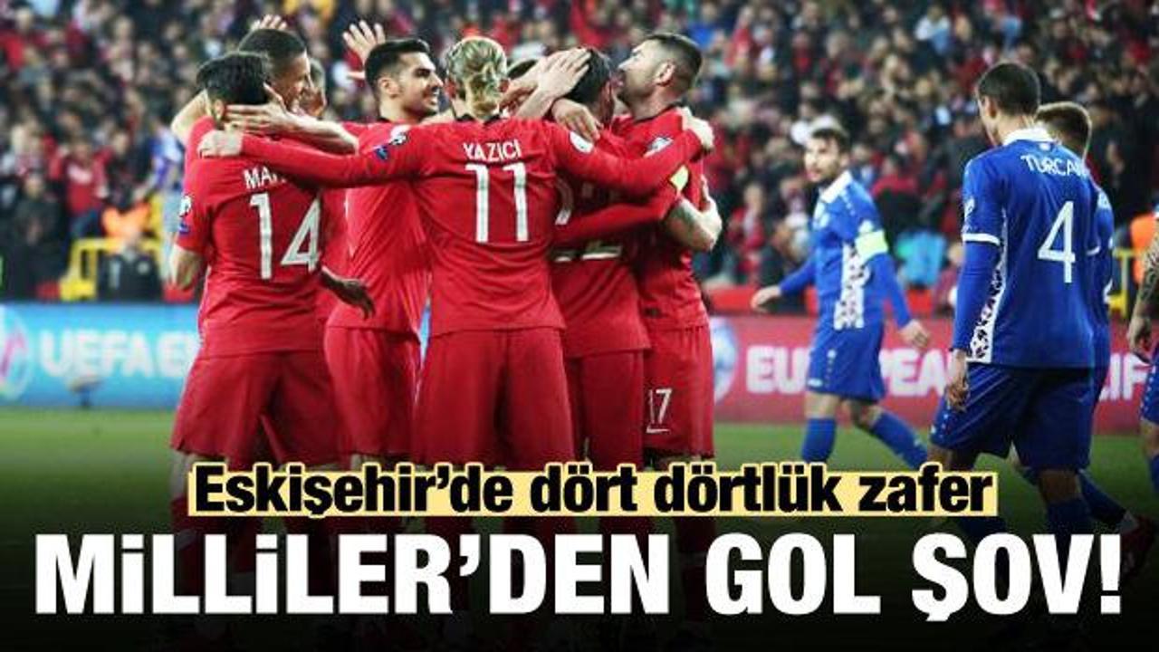 Milli Takım'dan Eskişehir'de gol şov!