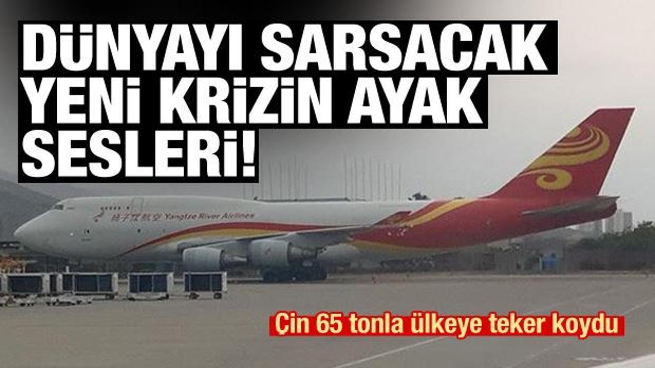 D&uuml;nyayı sarsacak yeni krizin sesleri! &Ccedil;in 65 tonla &uuml;lkeye teker koydu