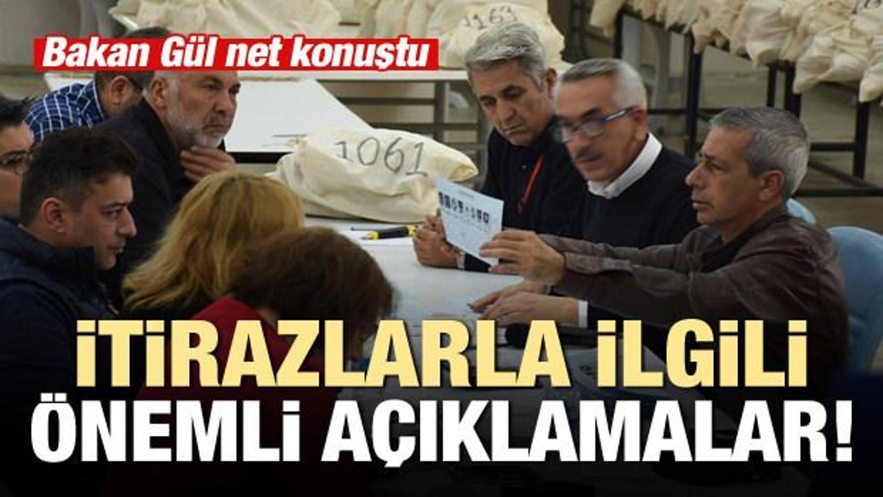 Bakan Gül'den seçimlerle ilgili kritik açıklama