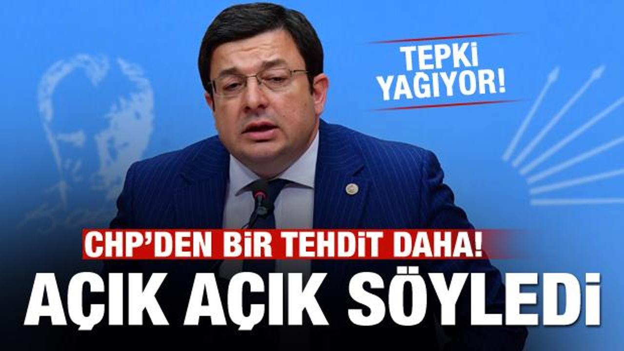 CHP'den bir tehdit daha!