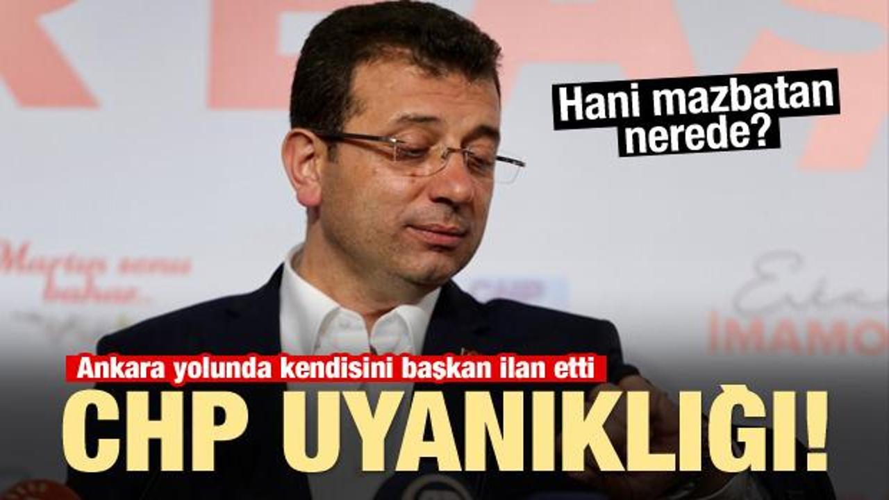 Ekrem İmamoğlu kendini başkan ilan edip Ankara'ya gitti!