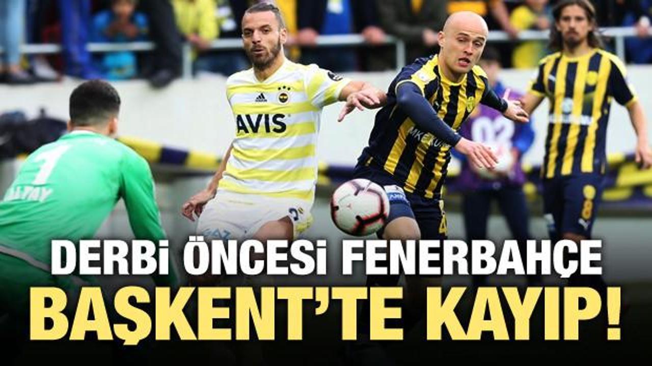 Fenerbahçe derbi öncesi yaralı!