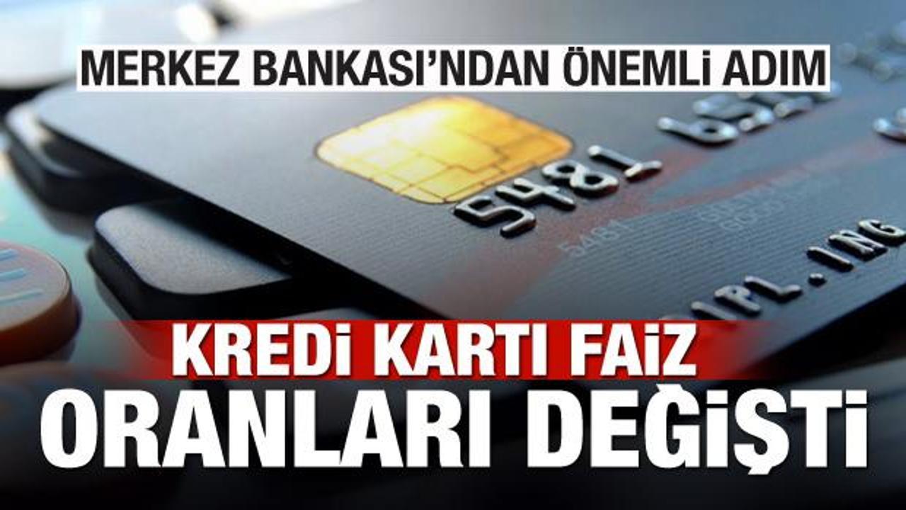 Kredi kartı faiz oranları yeniden belirlendi