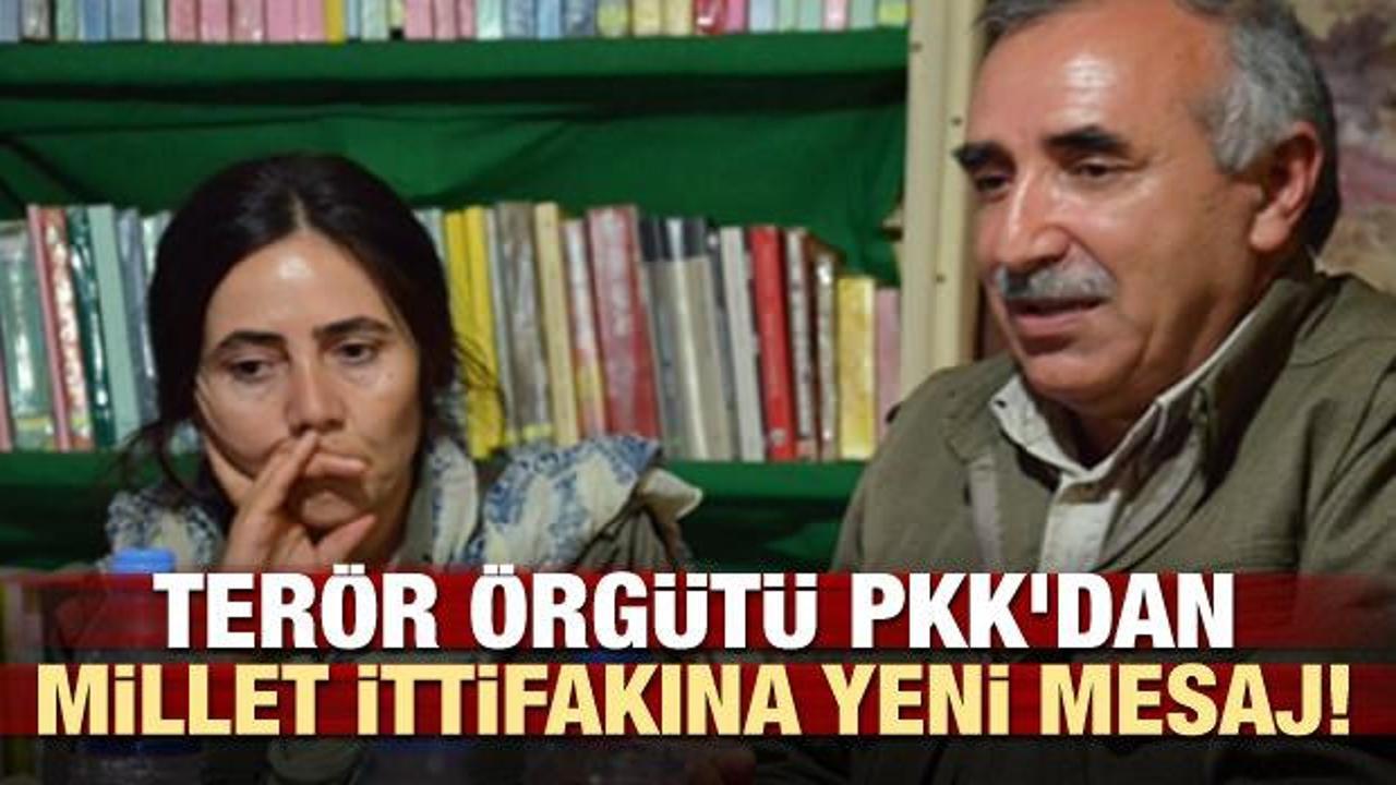 Terör örgütü PKK'dan Millet İttifakına yeni mesaj!