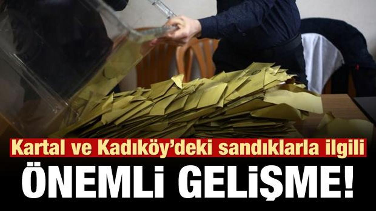 Kartal ve Kadıköy'de seçimlerde usulsüzlük iddiasına soruşturma
