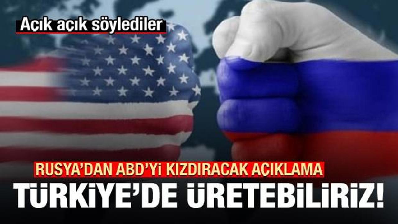 Rusya'dan ABD'yi kızdıracak S-400 açıklaması: Türkiye'de üretebiliriz