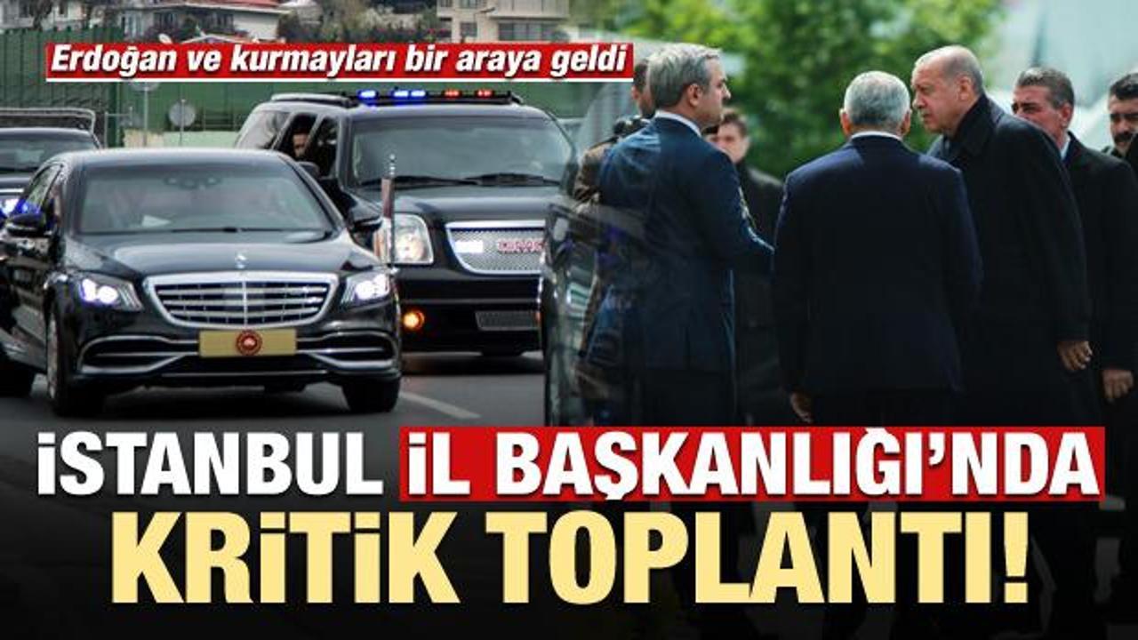 Erdoğan kritik toplantı için İstanbul İl Başkanlığı'nda