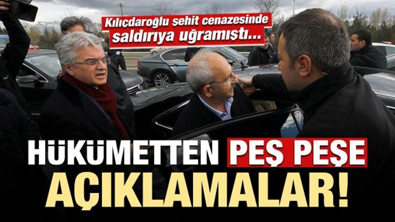 Kılıçdaroğlu'na saldırı sonrası Hükümet'ten peş peşe açıklamalar...