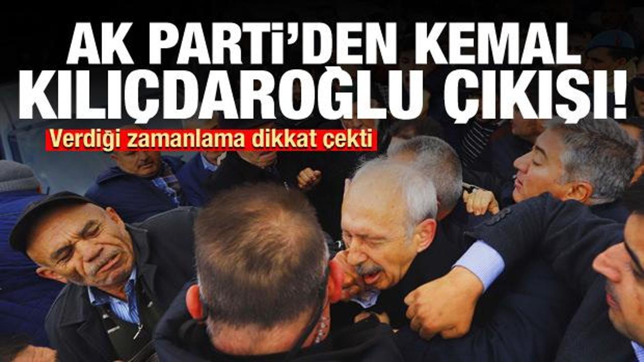 AK Parti'den dikkat çeken 'Kemal Kılıçdaroğlu'na saldırı' açıklaması
