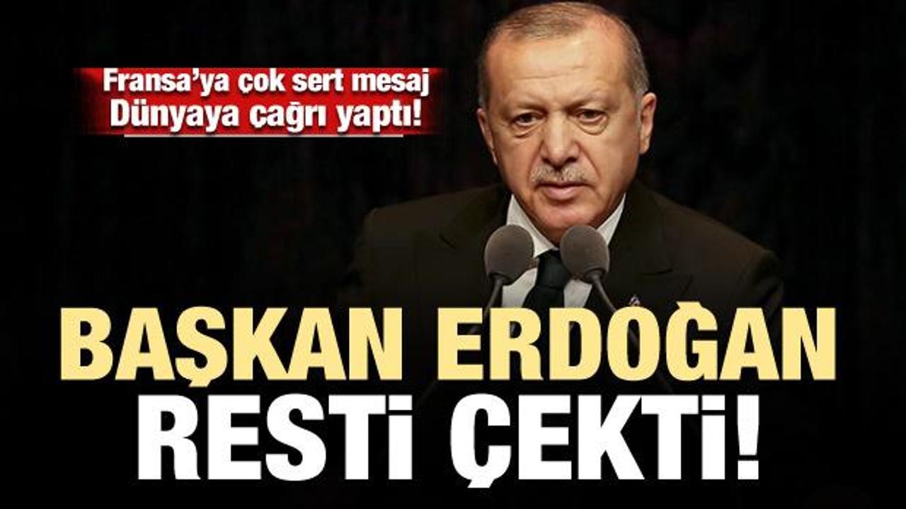 Başkan Erdoğan resti çekti! Çok sert mesajlar...