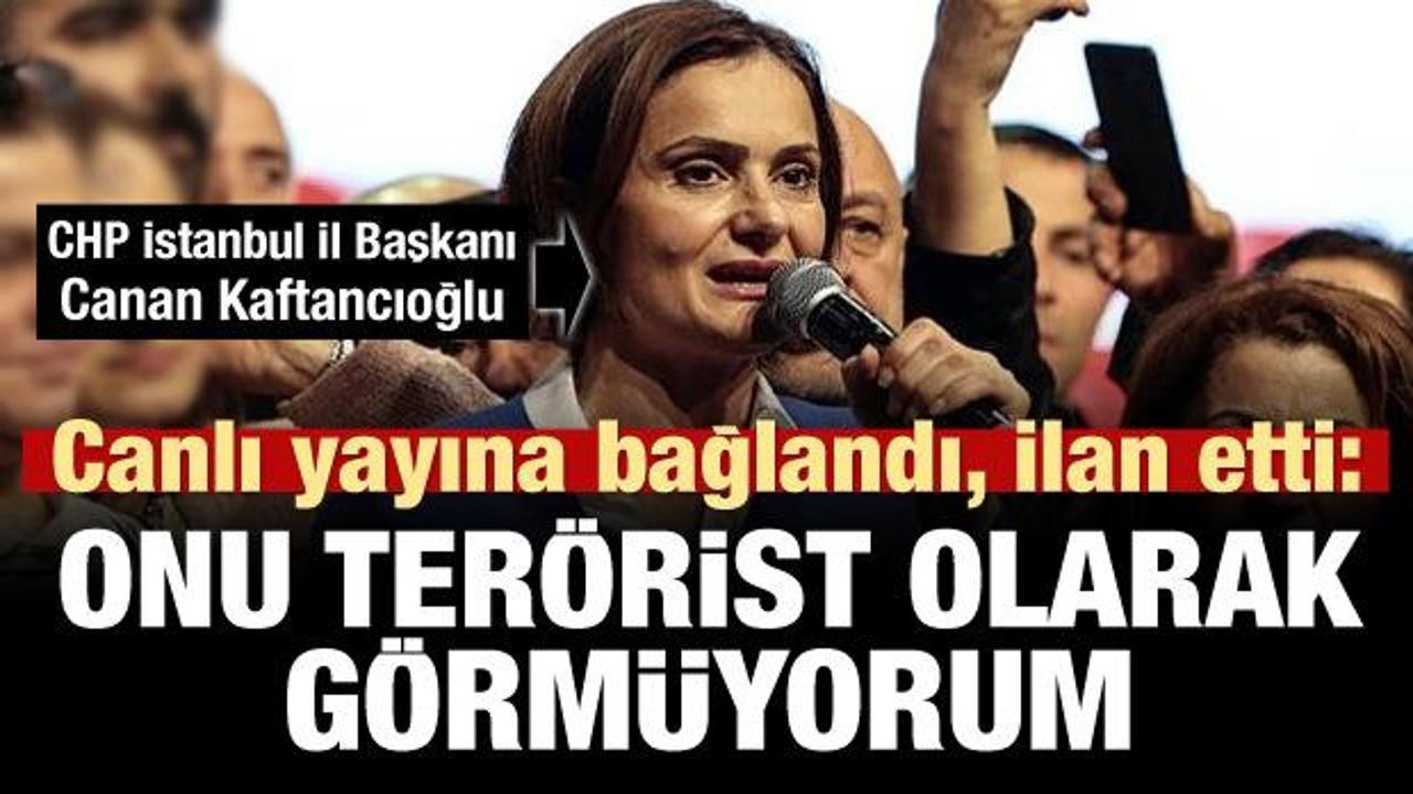 CHP'li Kaftancıoğlu: Onu terörist olarak görmüyorum!