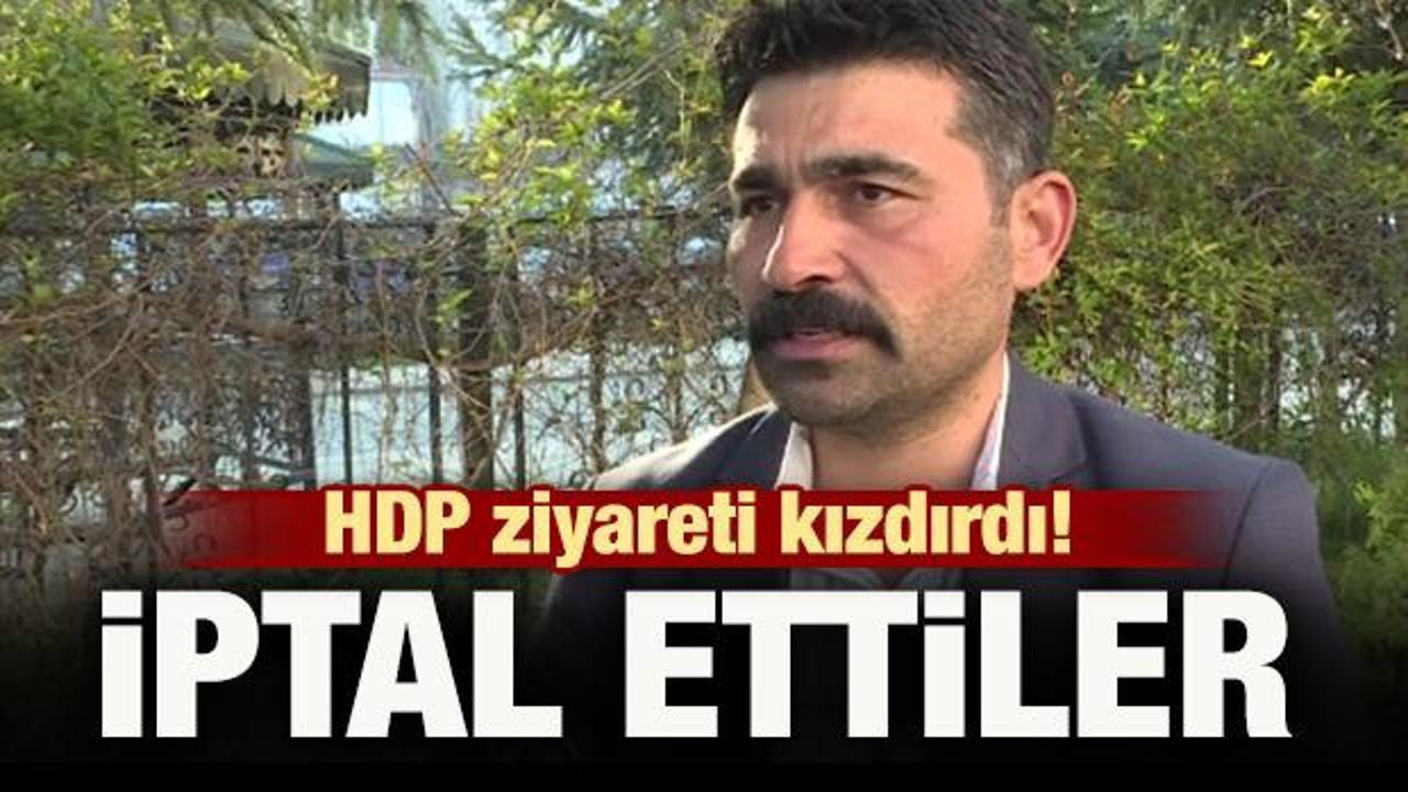HDP'nin ziyareti kızdırdı o ziyaret iptal edildi