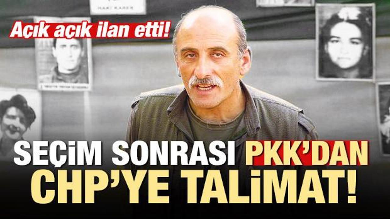 Seçim sonrası PKK'dan CHP'ye talimat!: Açık açık ilan edin