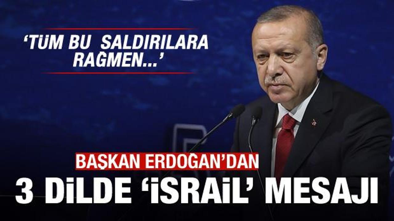 Başkan Erdoğan'dan 3 dilde dünyaya mesaj