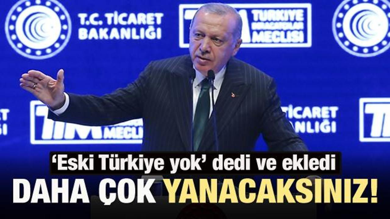 Cumhurbaşkanı Erdoğan: Daha çok yanacaksınız