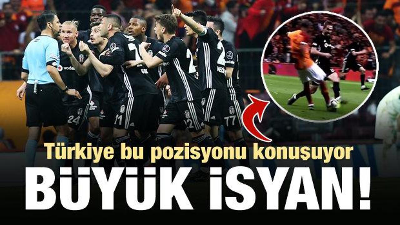 G.Saray'ın golünde Beşiktaş'tan büyük isyan!