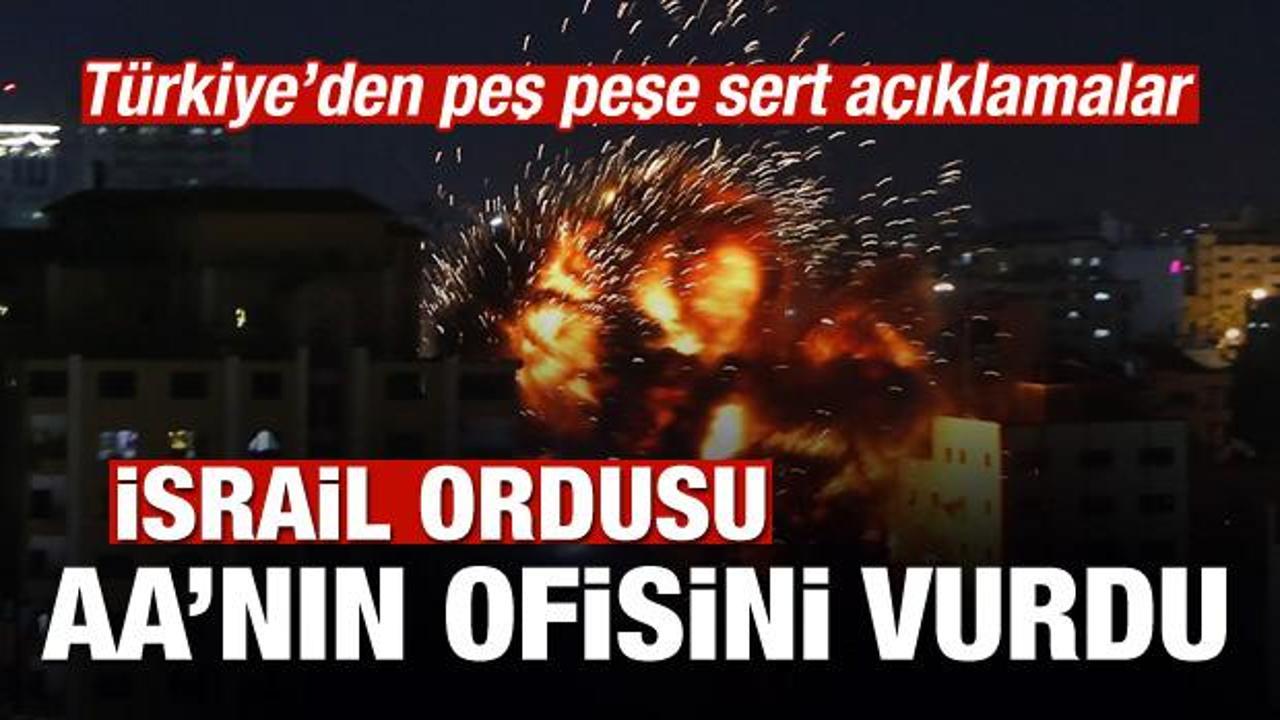 İsrail, Anadolu Ajansının ofisini vurdu! 