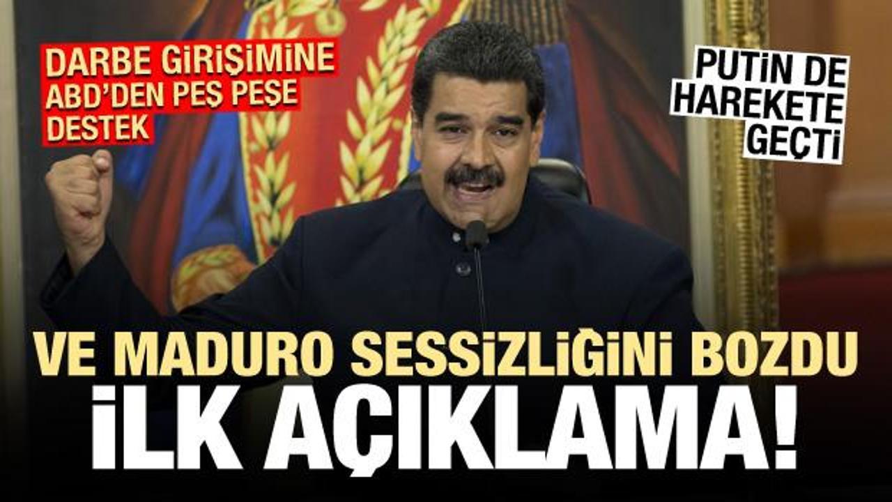 Venezuela'da darbe girişimi! Ve Maduro'dan ilk açıklama