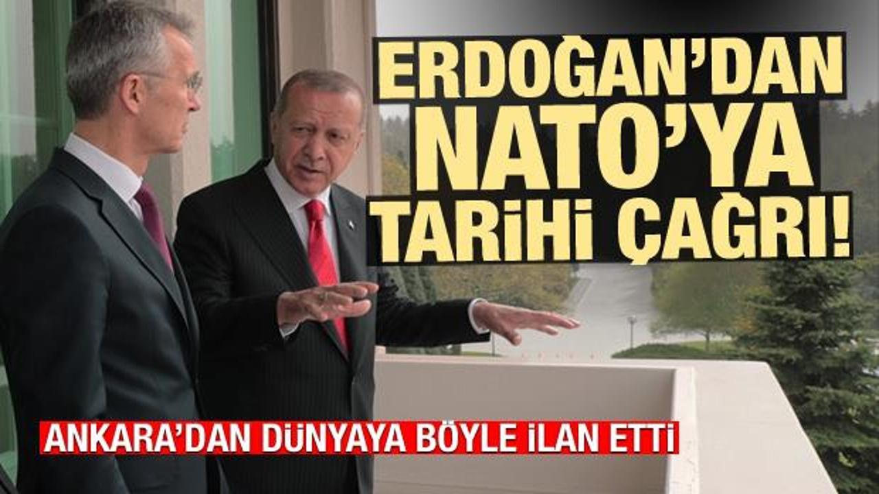 Erdoğan'dan NATO'ya tarihi çağrı: Bize destek olmanızı bekliyoruz