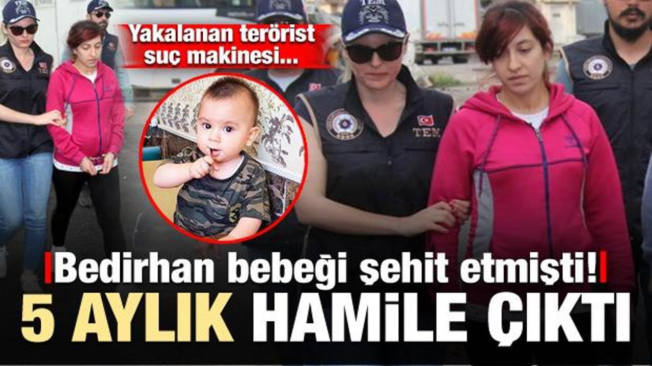 Bedirhan bebeği şehit eden terörist 5 aylık hamile çıktı!