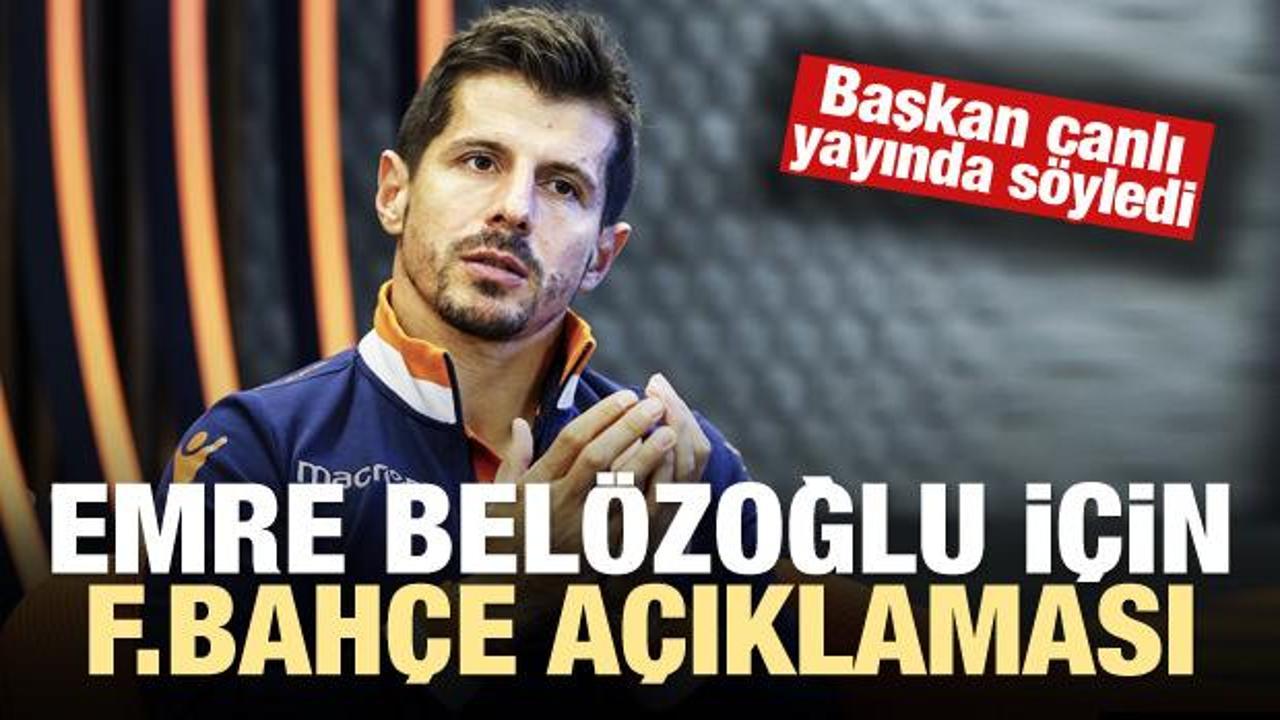 Emre Belözoğlu için flaş F.Bahçe açıklaması!