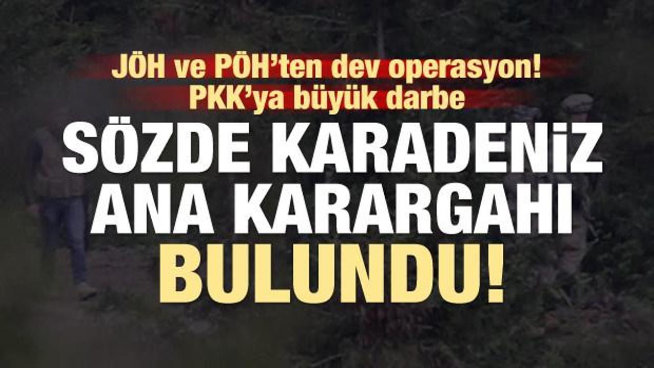 Ve PKK'nın sözde Karadeniz ana karargahı bulundu!