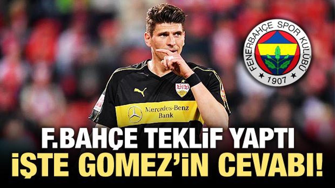 Mario Gomez'den Fenerbahçe'nin teklifine cevap!
