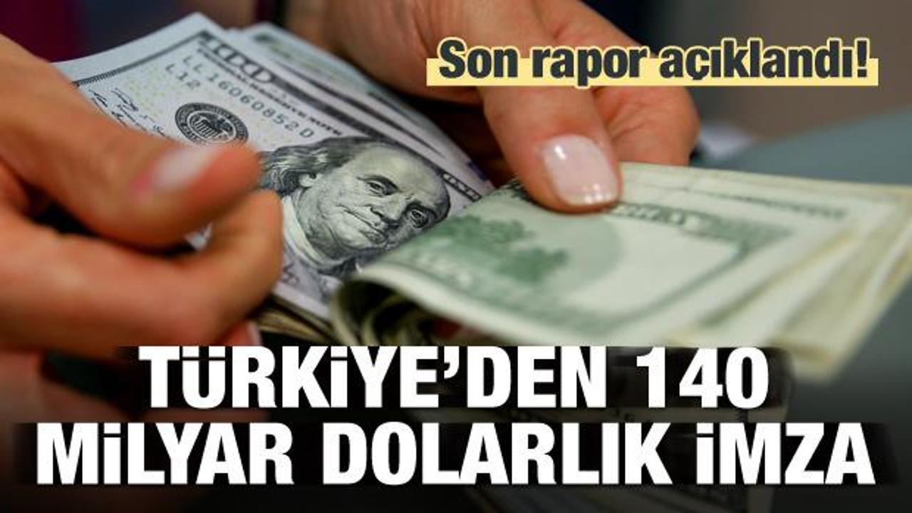 Rapor açıklandı! Türkiye'den 140 milyar dolarlık imza